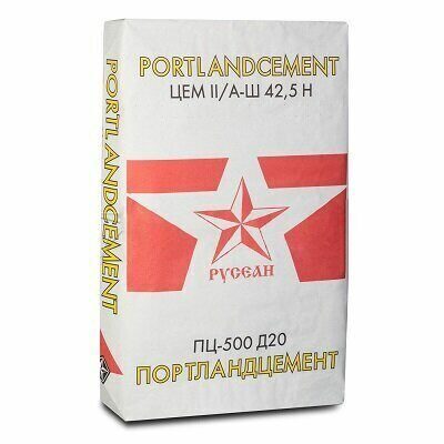 Портландцемент Русеан М500 Д20 40кг